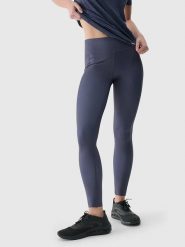 4F Legginsy sportowe w kolorze granatowym rozmiar: M. Niebieskie legginsy damskie 4F, m, bez wzorów, z materiału. Za 127.35 zł.