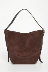 Torebka zamszowa Zebra MARELLA ACCESSORI. Torebki klasyczne damskie Marella, z zamszu, zamszowe, bez dodatków. Za 1,649.00 zł.