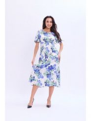Marks & Spencer Sukienka w kolorze biało-niebieskim rozmiar: 44. Białe sukienki damskie Marks & Spencer, bez wzorów, z wiskozy, bez ramiączek. Za 194.95 zł.