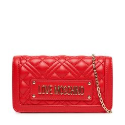 Torebka LOVE MOSCHINO. Czerwone torebki wieczorowe damskie Love Moschino, bez wzorów, bez dodatków. Za 509.99 zł.