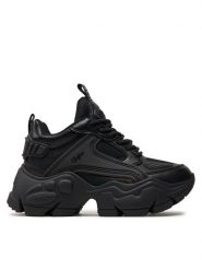 Buffalo Sneakersy Binary Athena 1636085 Czarny. Czarne obuwie sportowe damskie Buffalo, ze skóry, bez zapięcia. Za 499.99 zł.