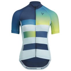 Koszulka rowerowa damska Silvini Mazzana. Niebieskie koszulki damskie Silvini, xl, bez wzorów, bez kołnierzyka, bez ramiączek. W wyprzedaży za 261.00 zł.