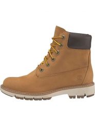 Timberland Skórzane botki "Lucia Way" w kolorze jasnobrązowym rozmiar: 38,5. Brązowe botki damskie Timberland, bez obcasa, bez zapięcia. Za 524.62 zł.