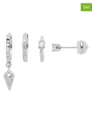 U.S. Polo Assn. Kolczyki (4 szt.) z kryształami rozmiar: onesize. Szare kolczyki damskie U.S. Polo Assn., z kryształem, metalowe. Za 52.99 zł.