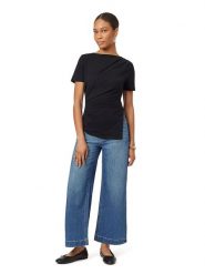 Scotch & Soda Bluzka w kolorze czarnym rozmiar: S. Czarne bluzki damskie Scotch & Soda, s, bez wzorów, z bawełny, bez kołnierzyka, bez ramiączek. Za 136.45 zł.