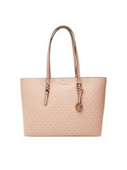 MICHAEL Michael Kors Torebka Quinn 30T5GQNT9V Różowy. Czerwone shopper bag MICHAEL Michael Kors, bez wzorów, ze skóry, bez dodatków. Za 999.99 zł.