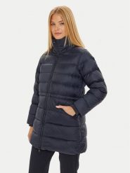Tommy Hilfiger Płaszcz zimowy WW0WW43119 Granatowy Regular Fit. Niebieskie płaszcze damskie Tommy Hilfiger, na zimę, l, bez wzorów, z syntetyku, bez kaptura. Za 909.99 zł.