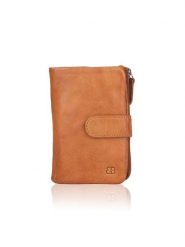 Bellicci Skórzany portfel "Connie" w kolorze jasnobrązowym - 9 x 17 x 3 cm rozmiar: onesize. Brązowe portfele damskie Bellicci, bez wzorów, z materiału. Za 148.61 zł.