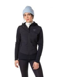 Bluza Rossignol damska W Classique Hybrid Clim czarna. Czarne bluzy damskie Rossignol, na jesień, s, bez wzorów, z materiału, bez kaptura. Za 698.00 zł.