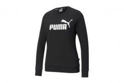 Damska bluza z okrągłym dekoltem Essentials z logo PUMA Light Gray Heather. Czarne bluzy damskie Puma, s, bez wzorów, z materiału, bez kaptura. Za 221.15 zł.