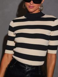 LA Angels Sweter w kolorze czarno-kremowym rozmiar: M. Brązowe swetry klasyczne damskie LA Angels, m, bez kołnierzyka. Za 131.12 zł.