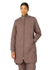 Ilse Jacobsen Płaszcz pikowany w kolorze jasnobrązowym rozmiar: 38. Brązowe płaszcze damskie Ilse Jacobsen, bez wzorów, bez kaptura. Za 277.36 zł.