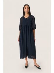 Soaked in Luxury Sukienka w kolorze granatowym rozmiar: XXL. Niebieskie sukienki damskie Soaked in Luxury, bez wzorów, bez ramiączek. Za 173.99 zł.