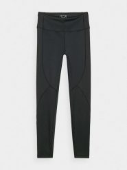 4F Legginsy sportowe w kolorze czarnym rozmiar: S. Czarne legginsy damskie 4F, s, bez wzorów, z materiału. Za 78.45 zł.