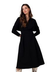 Be Wear Sukienka w kolorze czarnym rozmiar: XL. Czarne sukienki damskie Be Wear, bez wzorów, bez ramiączek. Za 314.95 zł.