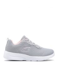 Skechers Sneakersy Eye To Eye 12964/LGPK Szary. Szare obuwie sportowe damskie Skechers, z materiału, bez zapięcia. Za 249.99 zł.
