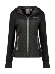 ANAPURNA Kurtka softshellowa "Trianglana" w kolorze czarnym rozmiar: L. Czarne kurtki sportowe damskie ANAPURNA, l, bez wzorów, bez kaptura. Za 155.45 zł.