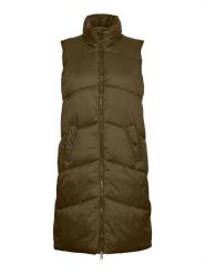 Vero Moda Kamizelka pikowana w kolorze khaki rozmiar: L. Brązowe kamizelki damskie Vero Moda, l, bez wzorów, bez kaptura. Za 171.45 zł.