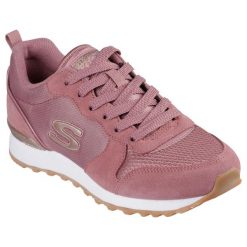 Buty do chodzenia damskie Skechers Og 85. Czerwone obuwie sportowe damskie Skechers, z materiału, bez zapięcia, trekkingowe. Za 394.00 zł.