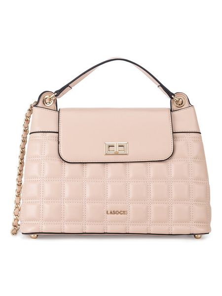 Lasocki Torebka LSK-B-003-06 Różowy. Czerwone torebki klasyczne damskie Lasocki, z poliesteru, bez dodatków. Za 189.99 zł.