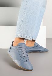 Niebieskie Tenisówki bez Zdobień z Ekoskóry Verillis. Niebieskie obuwie sportowe damskie Renee, z jeansu, bez zapięcia, tenisowe. Za 74.99 zł.