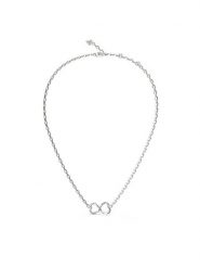 Guess Naszyjnik JUBN04 616JW Srebrny. Szare naszyjniki damskie Guess, metalowe. Za 159.99 zł.
