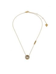 Guess Naszyjnik JUBN04 665JW Złoty. Żółte naszyjniki damskie Guess, metalowe. Za 159.99 zł.