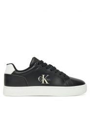 Calvin Klein Jeans Sneakersy Classic Cupsole Mono Lth Wn YW0YW01902 Czarny. Czarne obuwie sportowe damskie Calvin Klein Jeans, z jeansu, bez zapięcia. Za 309.99 zł.