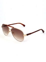 Longchamp Damskie okulary przeciwsłoneczne w kolorze złoto-jasnobrązowym rozmiar: 61. Brązowe okulary przeciwsłoneczne damskie Longchamp. Za 224.95 zł.
