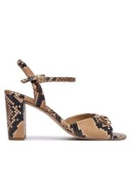 HÖGL Sandały 1-107427 Brązowy. Brązowe sandały damskie Högl, bez wzorów, ze skóry, bez obcasa, na słupku, bez zapięcia. Za 849.99 zł.