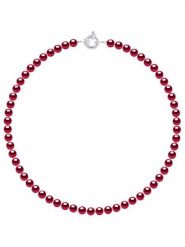 ATELIERS SAINT GERMAIN Naszyjnik perłowy w kolorze czerwonym - dł. 42 cm rozmiar: onesize. Czerwone naszyjniki damskie ATELIERS SAINT GERMAIN, z perłą, srebrne. Za 730.99 zł.