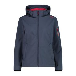 Damska kurtka turystyczna z kapturem CMP. Brązowe kurtki damskie CMP, bez wzorów, z softshellu, z kapturem. Za 375.50 zł.