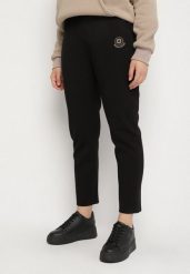 Czarne Spodnie Dresowe z Ozdobą z Boku Rialane. Czarne spodnie dresowe damskie Born2be, plus size, z aplikacjami, z dresówki. Za 59.99 zł.