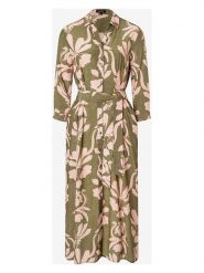 More & More Sukienka w kolorze oliwkowo-jasnoróżowym rozmiar: 38. Brązowe sukienki damskie More & More, bez wzorów, z tkaniny, klasyczne, bez ramiączek. Za 126.99 zł.