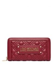 LOVE MOSCHINO Portfel JC5600PP1PLA0552 Bordowy. Czerwone portfele damskie Love Moschino, bez wzorów, ze skóry. Za 439.99 zł.