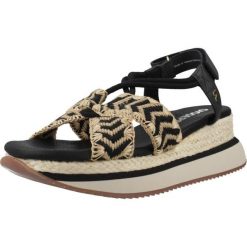 Sandały GIOSEPPO 78618G Czarny. Czarne sandały damskie Gioseppo, bez wzorów, z syntetyku, bez obcasa, bez zapięcia. Za 343.99 zł.