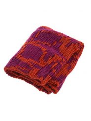 Buff Szal-koło w kolorze pomarańczowo-fioletowym - 46 x 38 cm rozmiar: onesize. Pomarańczowe szaliki damskie Buff, bez wzorów, z wełny. Za 97.28 zł.