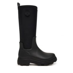 Kalosze Tommy Hilfiger. Czarne kalosze damskie Tommy Hilfiger, bez wzorów. Za 529.99 zł.