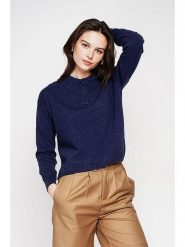 C& Jo Sweter w kolorze granatowym rozmiar: 36. Niebieskie swetry klasyczne damskie C& Jo, bez kołnierzyka. Za 121.99 zł.