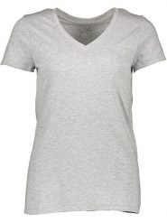 GAP Koszulka w kolorze szarym rozmiar: XL. Szare koszulki damskie GAP, xl, bez wzorów, bez kołnierzyka, bez ramiączek. Za 32.59 zł.