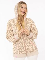 Zwillingsherz Bluza "Soft Leo" w kolorze beżowym rozmiar: L/XL. Brązowe bluzy damskie Zwillingsherz, l, bez wzorów, z kapturem. Za 161.34 zł.