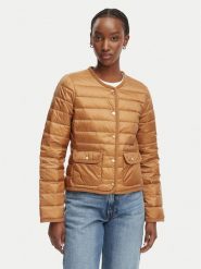 Tommy Hilfiger Kurtka przejściowa WW0WW49660 Brązowy jasny Slim Fit. Brązowe kurtki damskie Tommy Hilfiger, s, bez wzorów, z syntetyku, bez kaptura. Za 949.99 zł.