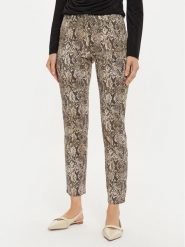Sisley Spodnie materiałowe 4ZJSLE03S Brązowy Slim Fit. Brązowe spodnie materiałowe damskie Sisley, bez wzorów, z materiału. Za 159.99 zł.