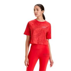 Koszulka damska DIADORA L. T-SHIRT SS CROP MANIFESTO. Szare koszulki sportowe damskie Diadora, l, bez wzorów, bez ramiączek. Za 69.99 zł.