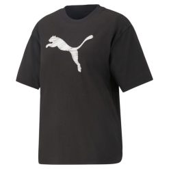 Koszulka Sportowa Damska Puma Her. Czarne koszulki sportowe damskie Puma, xl, bez wzorów, z bawełny, bez ramiączek, na jogę i pilates. Za 228.00 zł.
