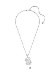 Swarovski Naszyjnik z zawieszką - dł. 66 cm rozmiar: onesize. Szare naszyjniki damskie Swarovski, z kryształem, metalowe. Za 543.99 zł.