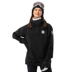 Kurtka snowboardowa damska W1-W Skywalk. Czarne kurtki damskie SIROKO, xl, bez wzorów, z softshellu, bez kaptura. Za 844.00 zł.