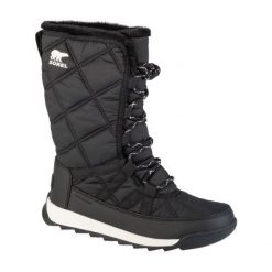 Buty Sorel Whitney Ii Plus Tall Lace Wp 2088261010 czarne. Czarne śniegowce damskie z gumy. Za 716.17 zł.