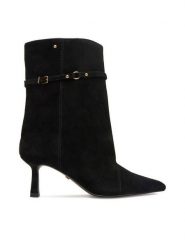 GINO ROSSI Botki EO-LS6531-04 Czarny. Czarne botki damskie Gino Rossi, ze skóry, bez obcasa, na szpilce, bez zapięcia. Za 399.99 zł.