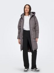 ONLY Płaszcz zimowy 15160167 Szary Relaxed Fit. Szare kurtki damskie Only, na zimę, m, bez wzorów, z syntetyku, bez kaptura. Za 279.99 zł.
